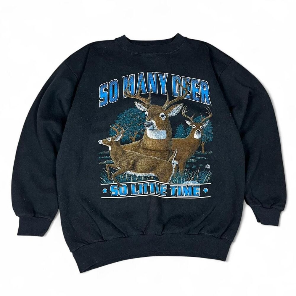 vintage cotton grove hunting crewneck Men's Black Sweatshirt